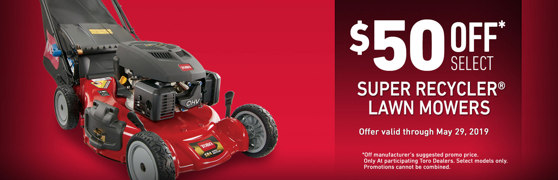 Toro: $50 Off Select Super Recycler Mowers